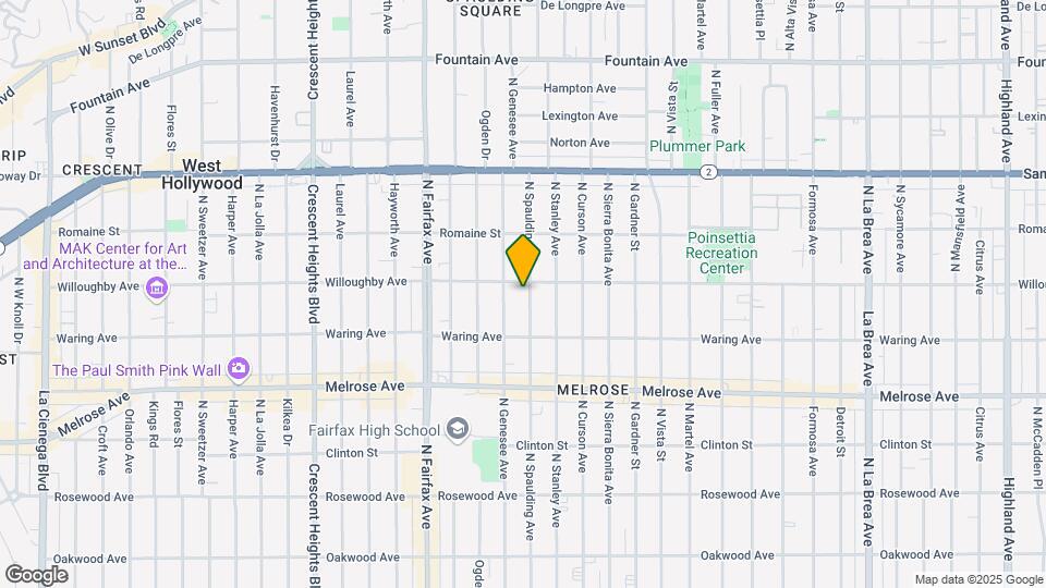 849 N Spaulding Ave Map and Location Details