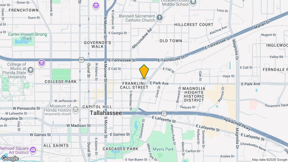 550 E Park Ave Map and Location Details