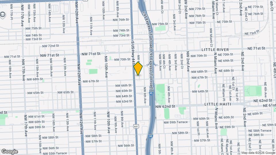 6720 NW 6th Ct Map and Location Details