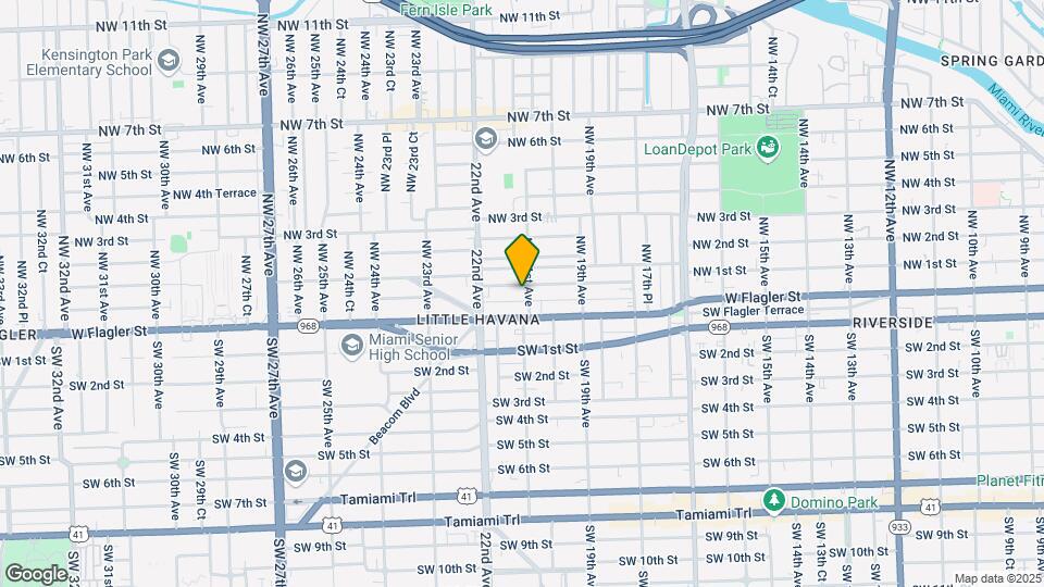 44 NW 21st Ave Map and Location Details