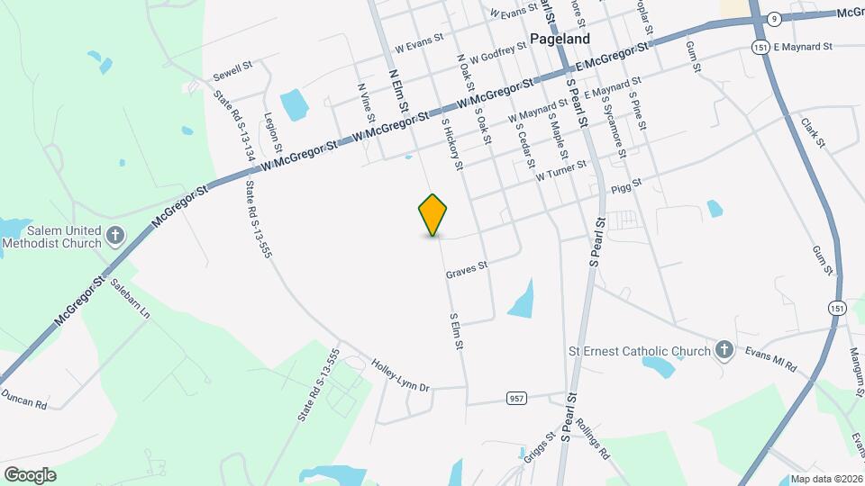 408 S Elm St Map and Location Details