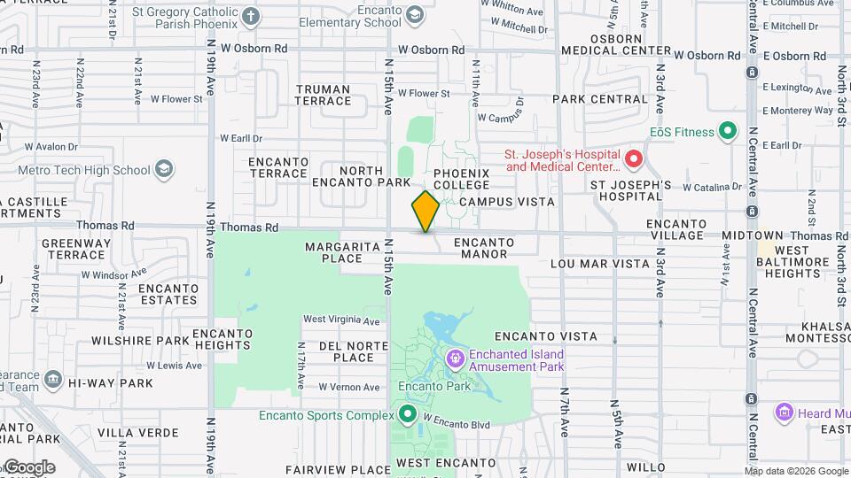 1307 W Thomas Rd Map and Location Details