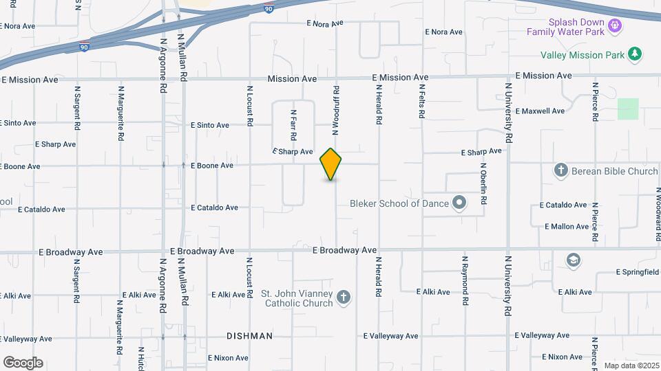 1101 N Woodruff Rd Map and Location Details