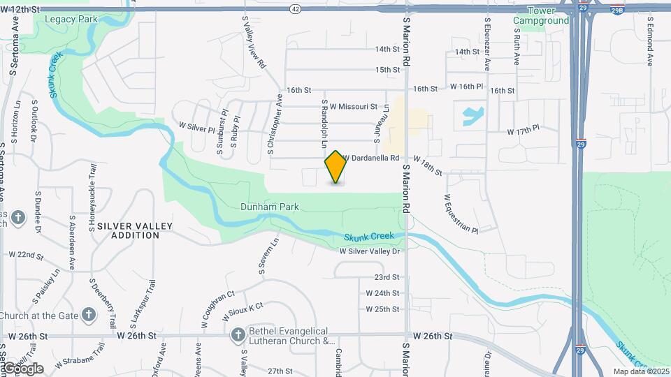 1107 S Newport Pl Map and Location Details