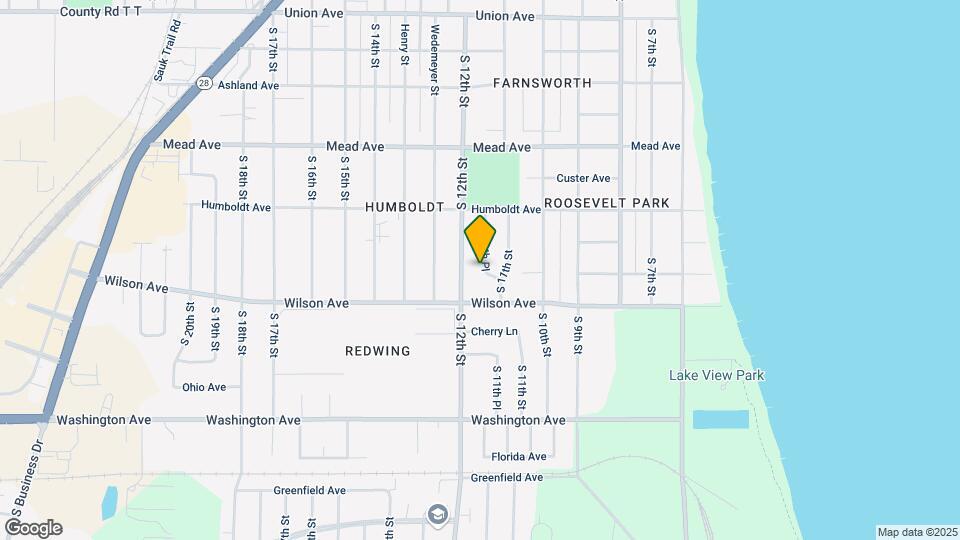 2832 S 11th Pl Map and Location Details