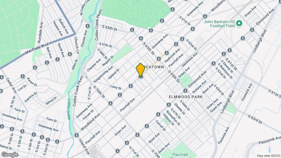 6706 Woodland Ave Map and Location Details