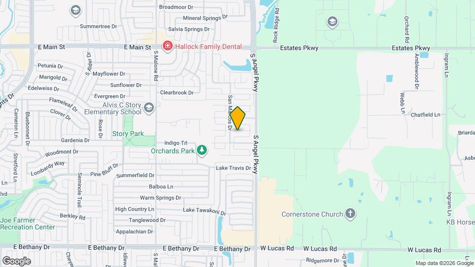 1804 Barton Springs Ct Map and Location Details