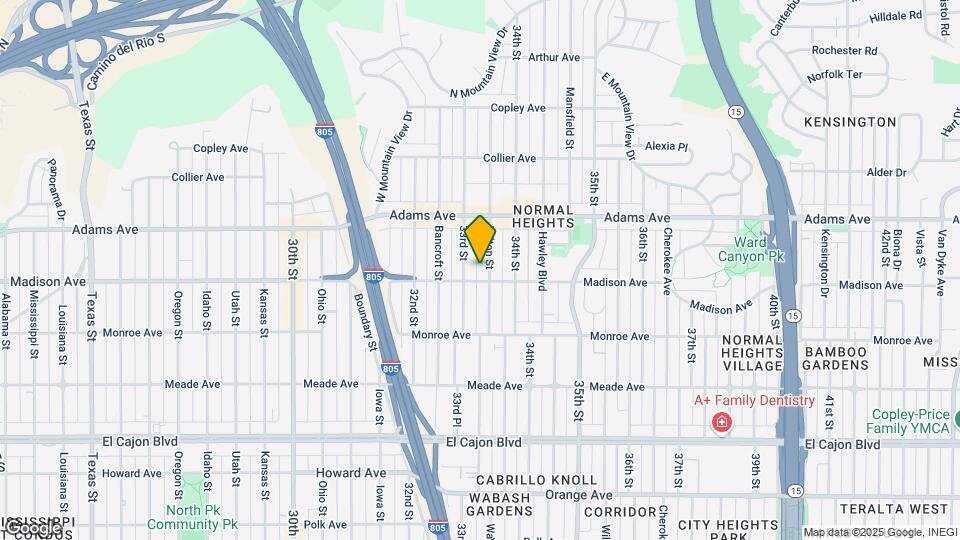 4614 Felton St Map and Location Details