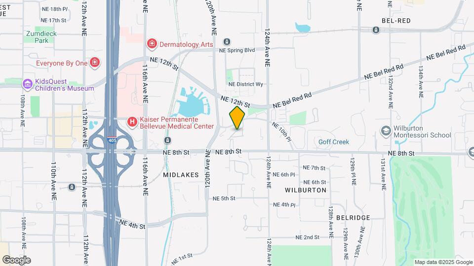 12107 NE Bel Red Rd Map and Location Details