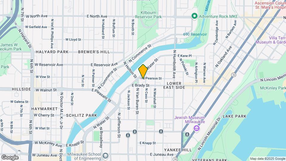 717 Pearson Street, Unit upstairs Map and Location Details