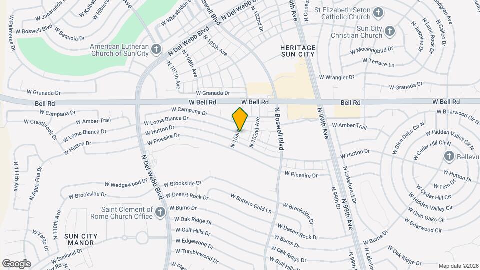 16635 N 103rd Ave Map and Location Details