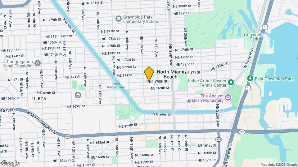 1730 NE 170th St Map and Location Details