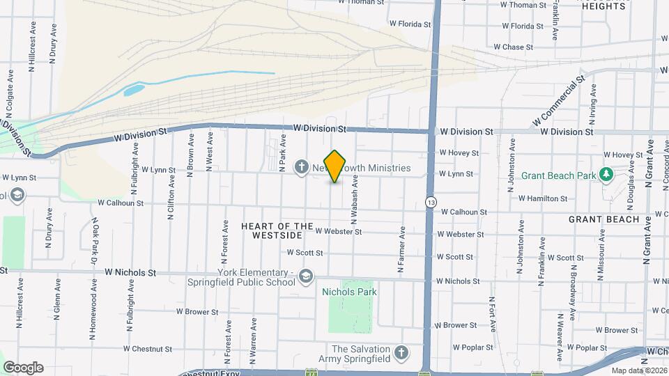 1336 N La Fontaine Ave Map and Location Details