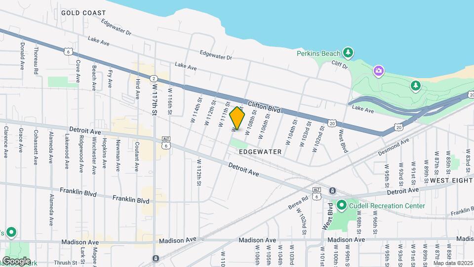 1321 W 110th St, Unit 1321 W.110th upstairs Map and Location Details