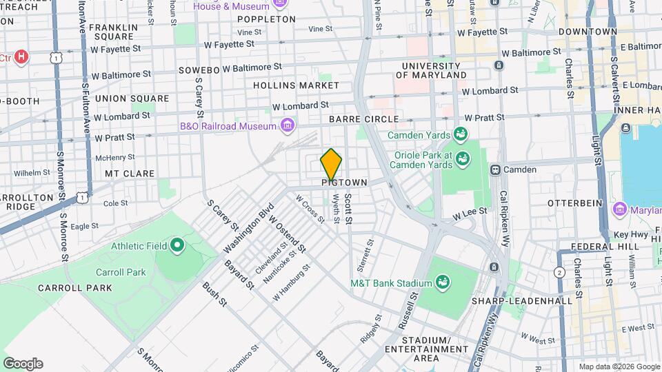 842 Washington Blvd Map and Location Details