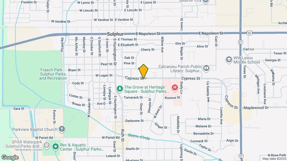 413 Cypress St Map and Location Details