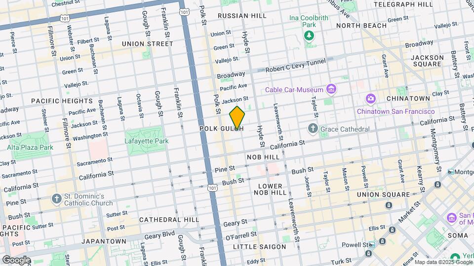 1525 Larkin St Map and Location Details