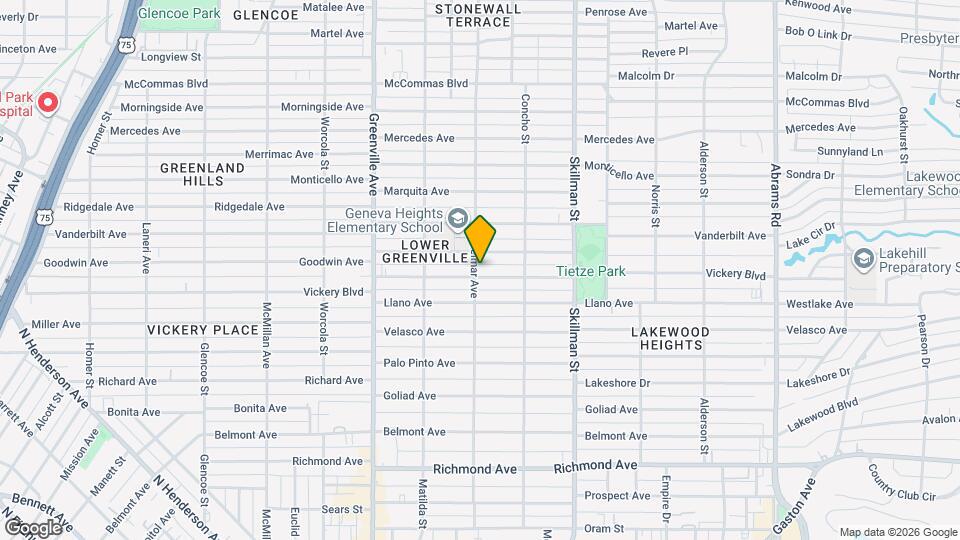 5901 Vickery Blvd Map and Location Details