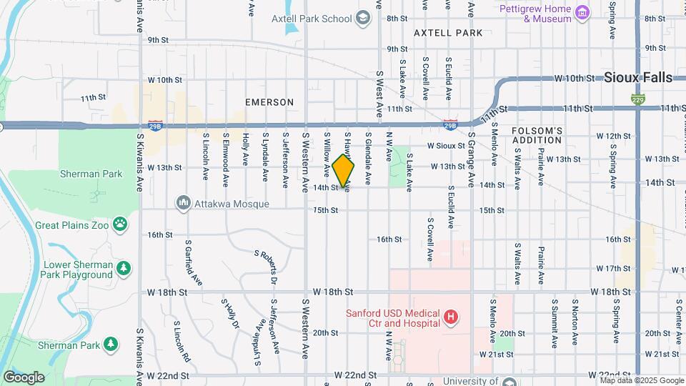 603 S Hawthorne Ave Map and Location Details