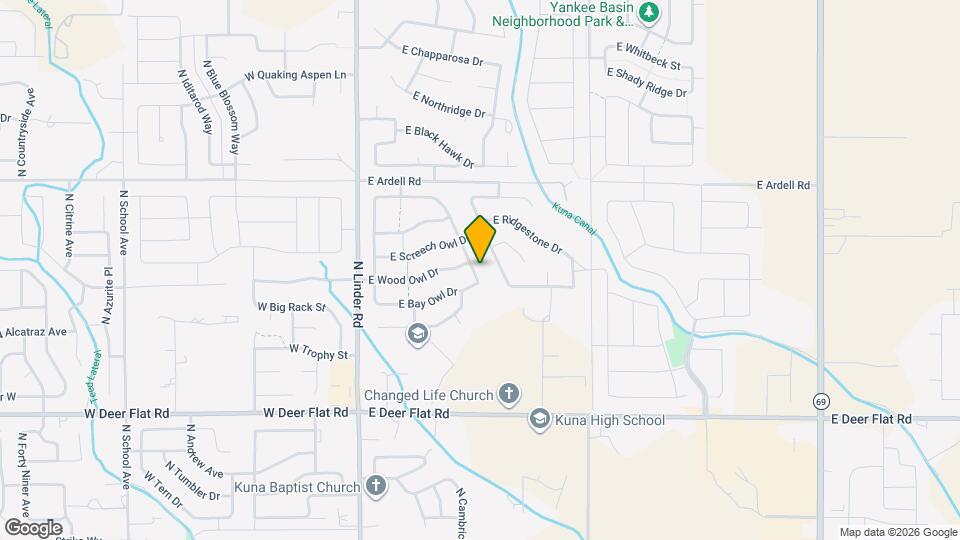 1904 N Duck Hawk Ave Mapa y Detalles de la Ubicación
