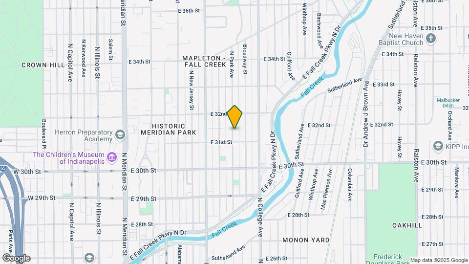 3121 N Park Ave Map and Location Details