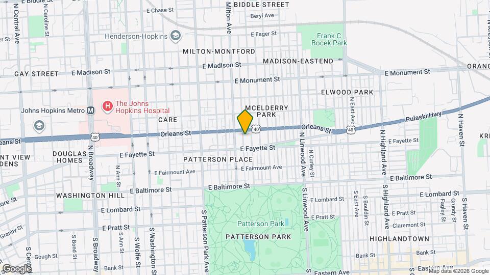 227 N Rose St Map and Location Details