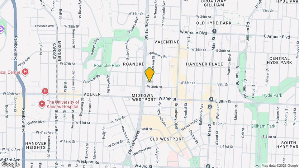 3726 Jefferson St Map and Location Details