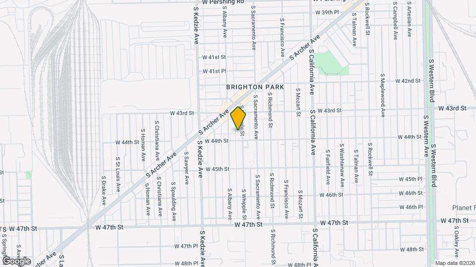 4342 S Whipple St Map and Location Details