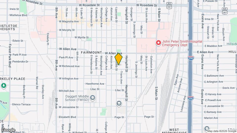1815 Lipscomb St Map and Location Details