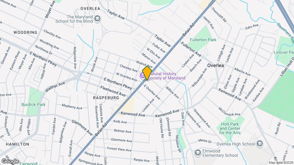 6907 Belair Rd Mapa y Detalles de la Ubicación