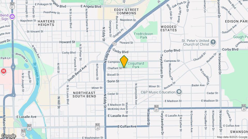 1222 Chalfant St Map and Location Details