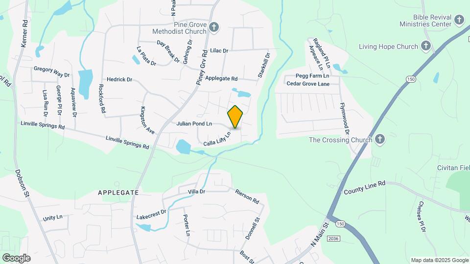 250 Julian Pond Ln Map and Location Details