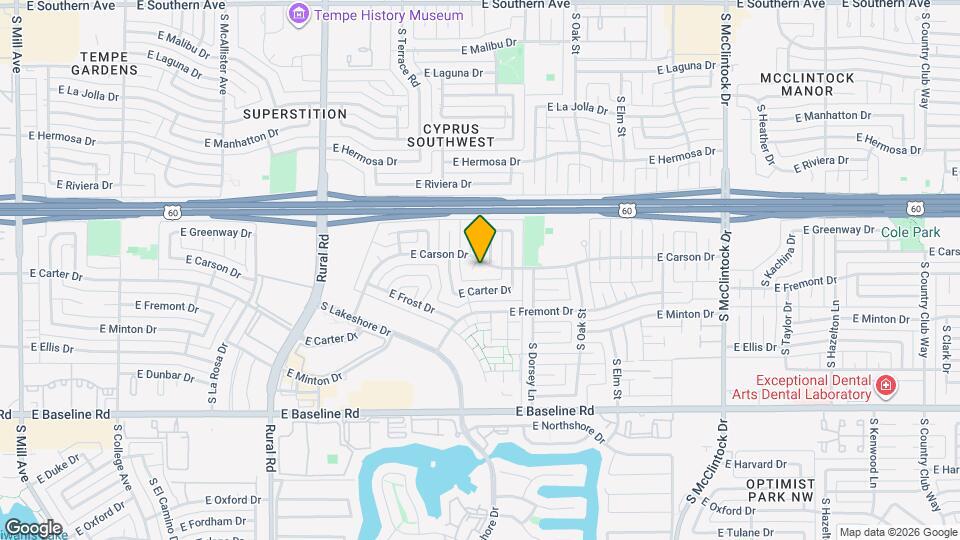 1203 E Carson Dr Map and Location Details