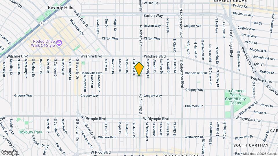 215 S Doheny Dr Map and Location Details