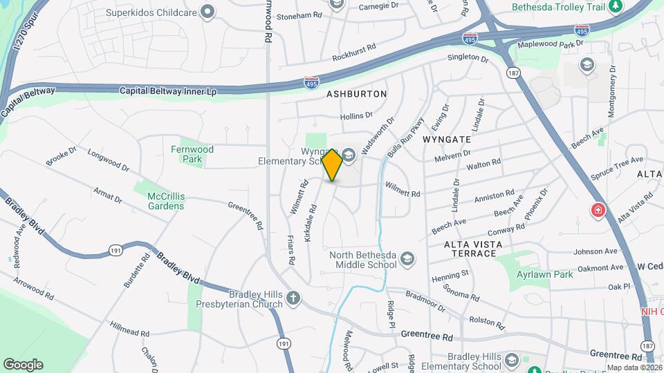 6400 Wilmett Rd Map and Location Details