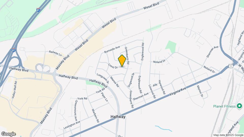 17727 Crest Dr Mapa y Detalles de la Ubicación