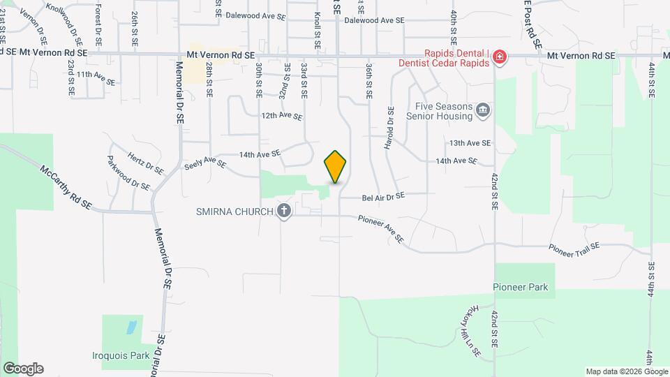 1427 34th St SE Map and Location Details