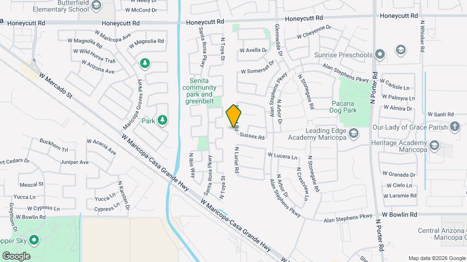18746 N Lariat Rd Mapa y Detalles de la Ubicación