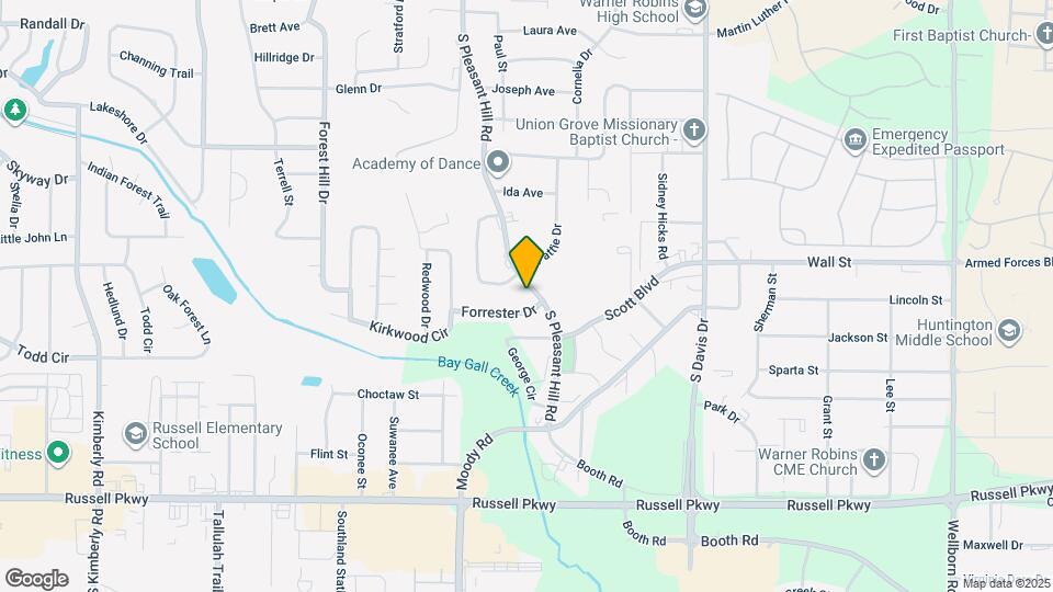 605 S Pleasant Hill Rd Map and Location Details