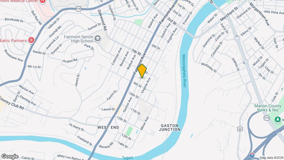 818 Gaston Ave Mapa y Detalles de la Ubicación