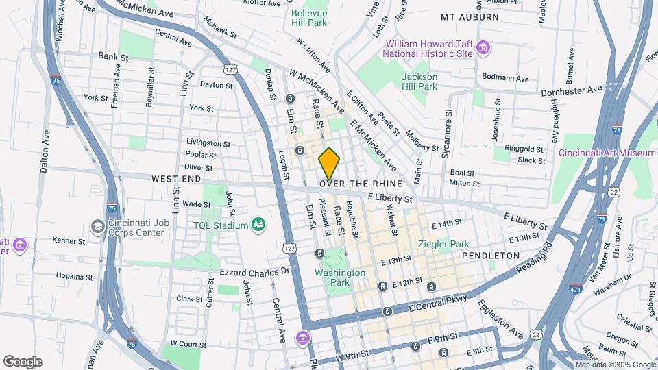 1607 Race St, Unit 3 Map and Location Details