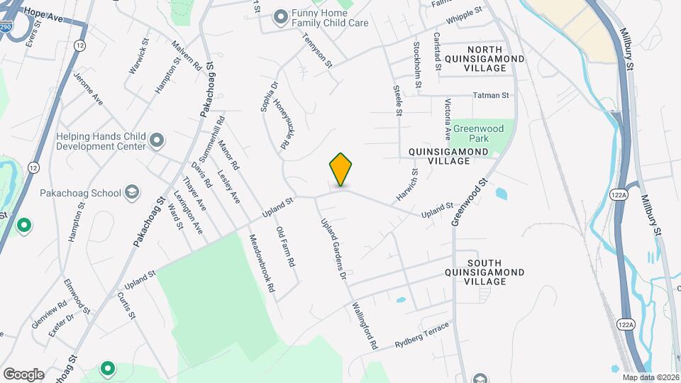 74 Upland Street, Unit D Mapa y Detalles de la Ubicación