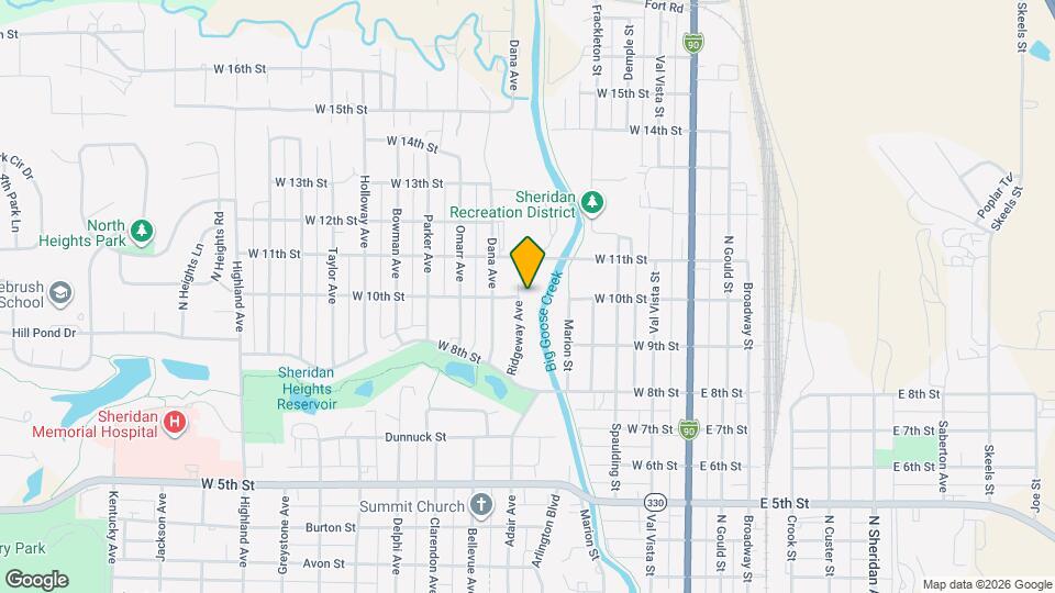 1405 Ridgeway Ave Map and Location Details