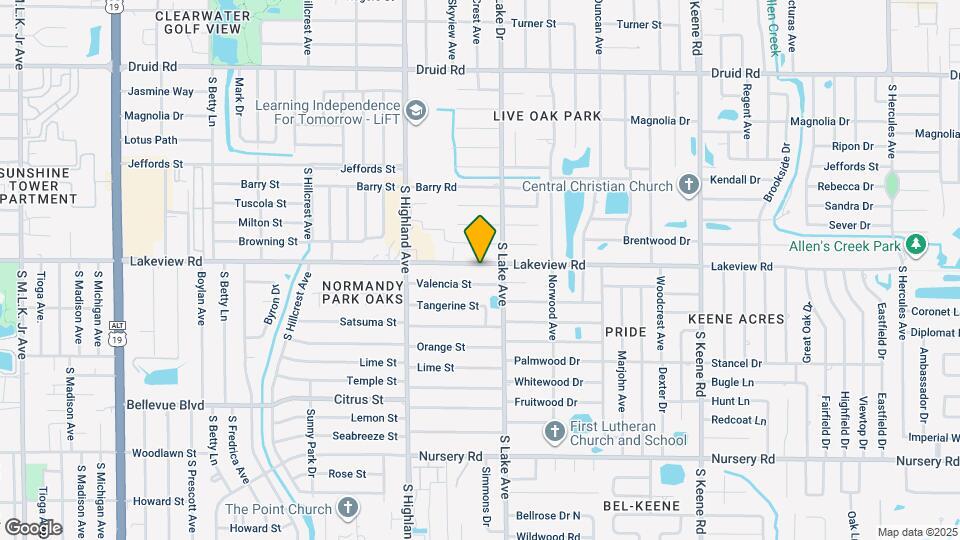 1543 Lakeview Rd Map and Location Details