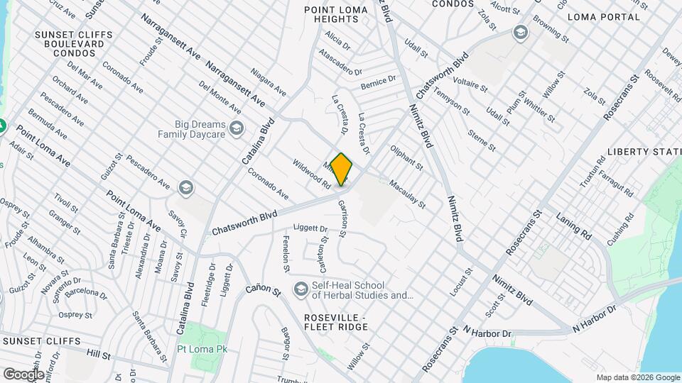 1708 Chatsworth Blvd Map and Location Details