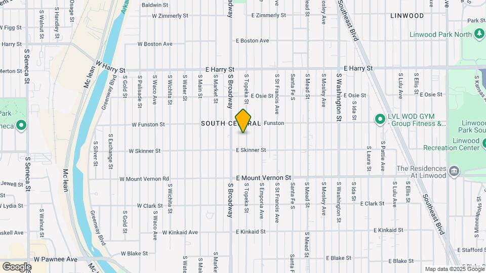 1825 S Topeka St Map and Location Details