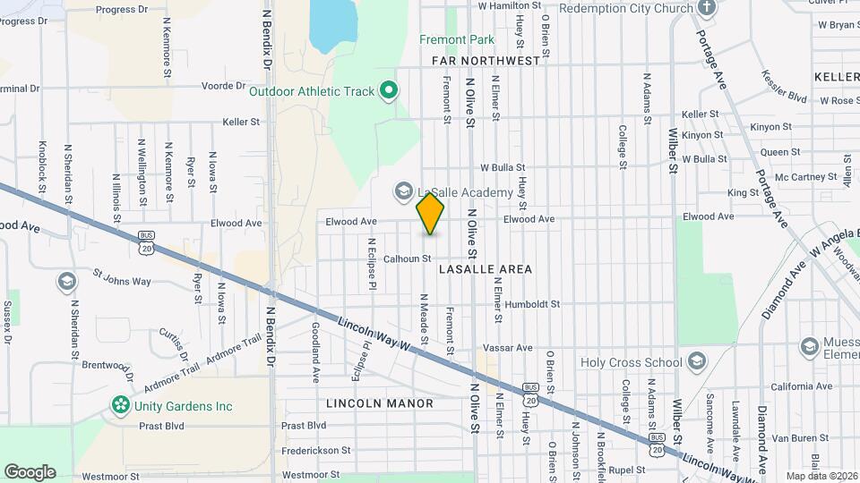 1318 N Meade St Map and Location Details