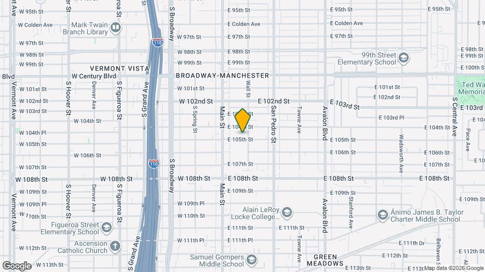 147 E 105th St Mapa y Detalles de la Ubicación