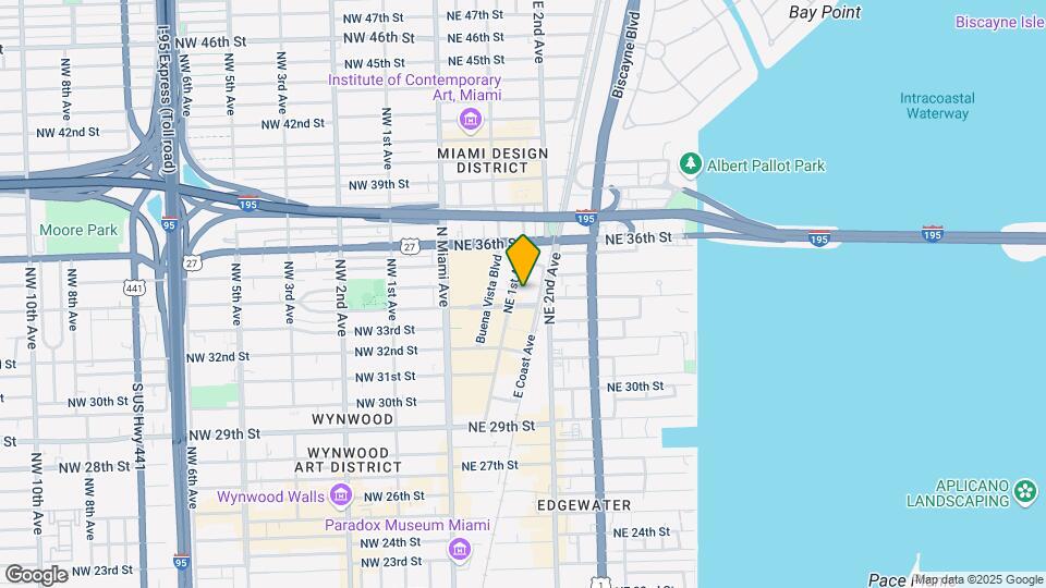 3401 NE 1st Ave, Unit 1504 Map and Location Details