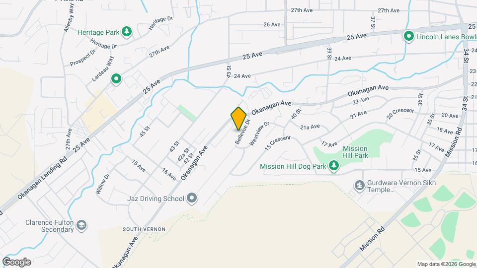 4409 Bellevue Dr Map and Location Details